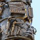 Close-up detail of The Tower of Reconciliation taken on July 20, 2021 in Hope Park. The statue depicts the Tulsa race riot that took place near this public park.